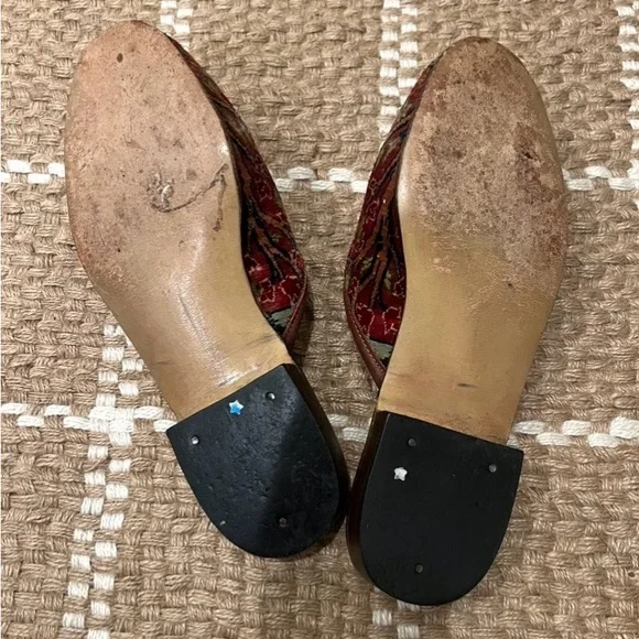 Vintage Handmade Tapestry Kilim Mule Slide - Picture 3 of 3